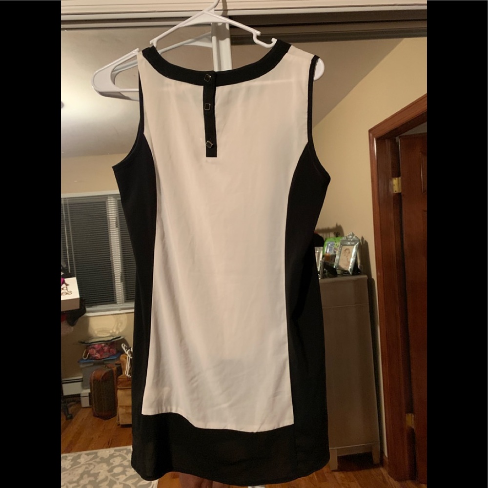 Off white and black tunic